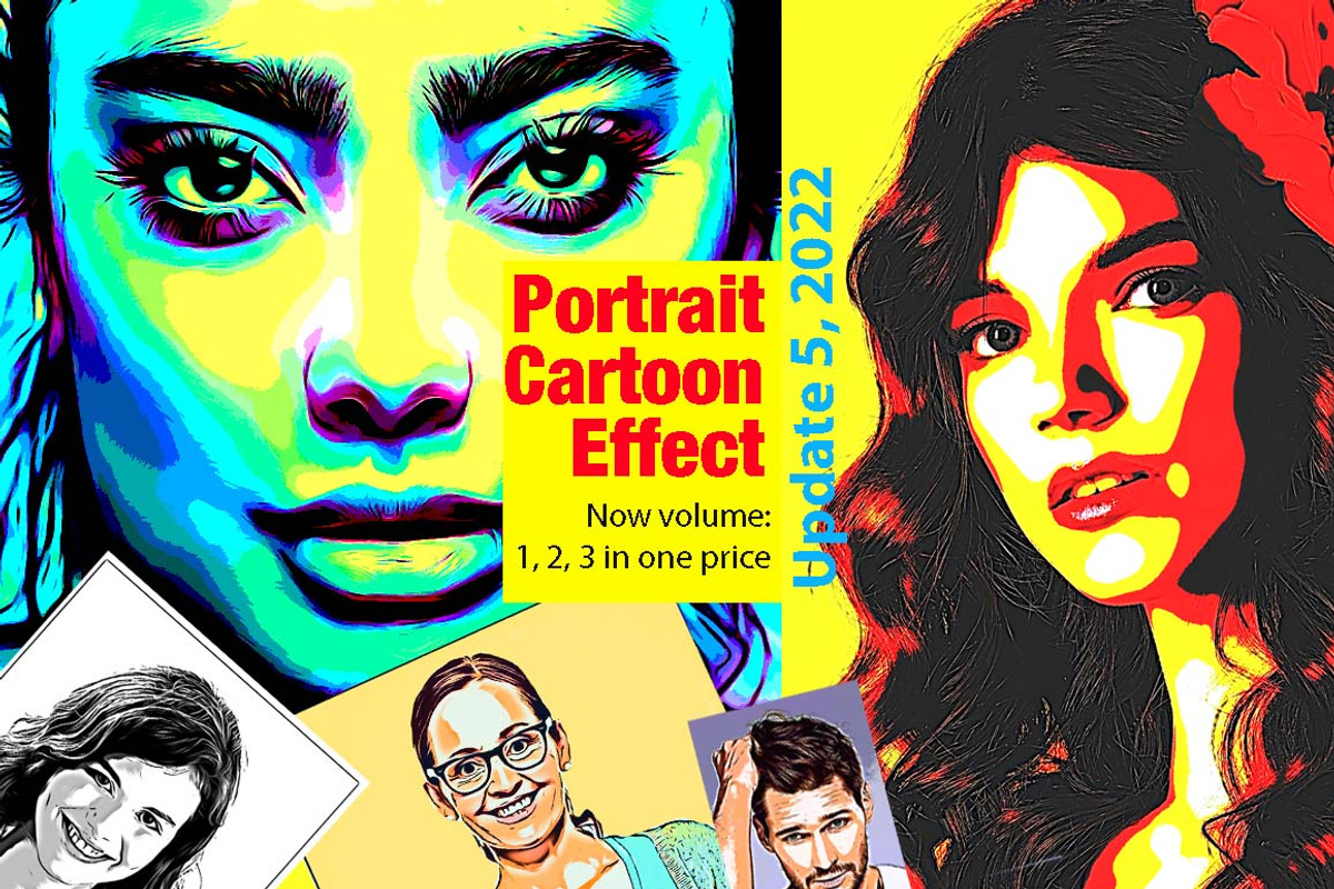 Portrait Cartoon Effect Action