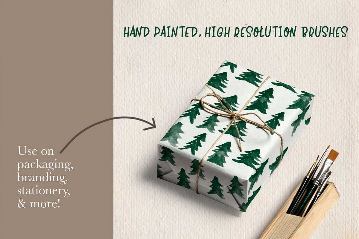 Painted Pine Trees, a Brush Add-On by Chelsea Bromley (Photo 3 of 5)