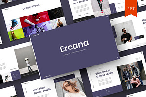 Ercana – Business PowerPoint, a Presentation Template by Dens Creative Studio
