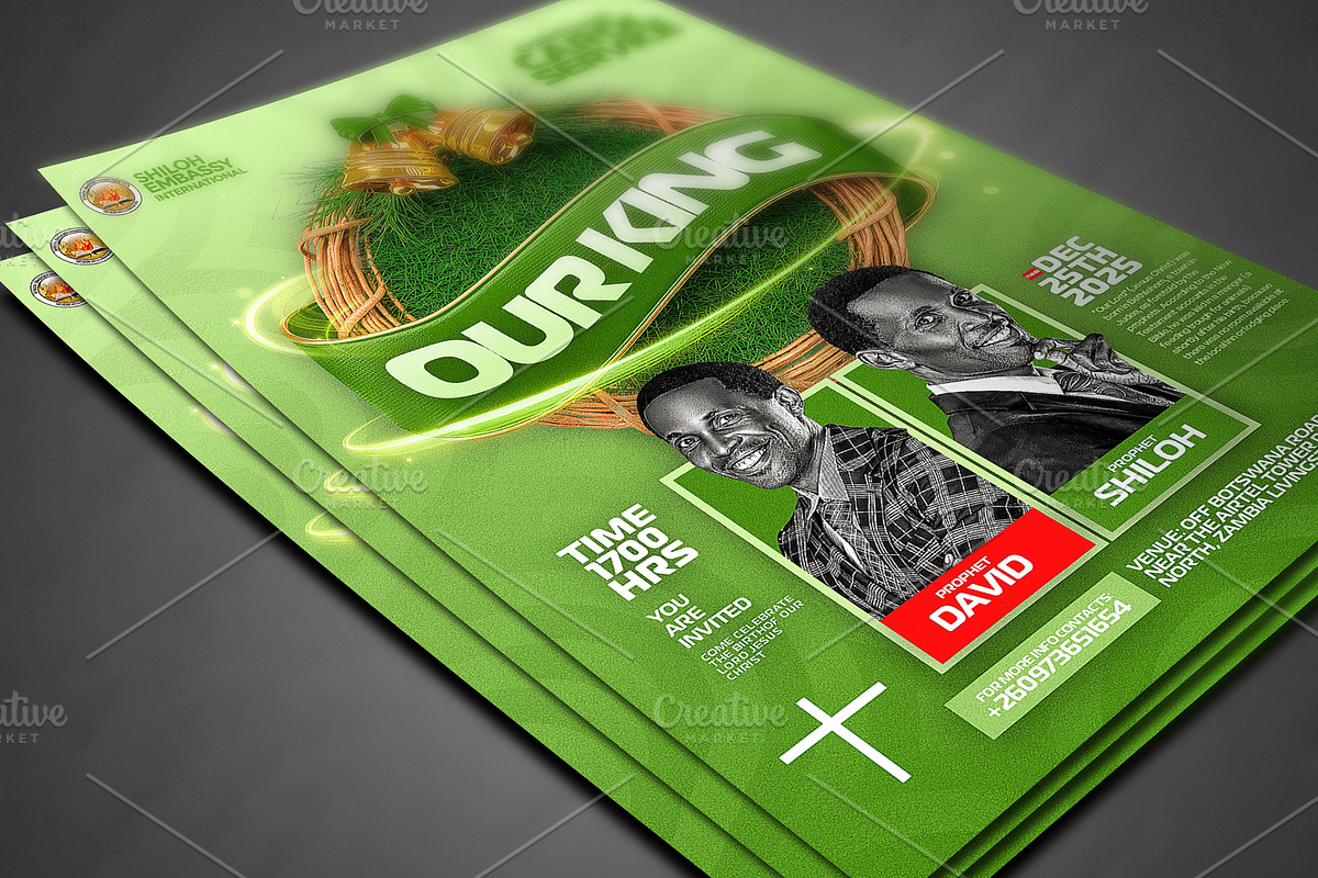 Christmas Carol Service Poster Templ, a Social Media Template by church flyer templates (Photo 4 of 7)