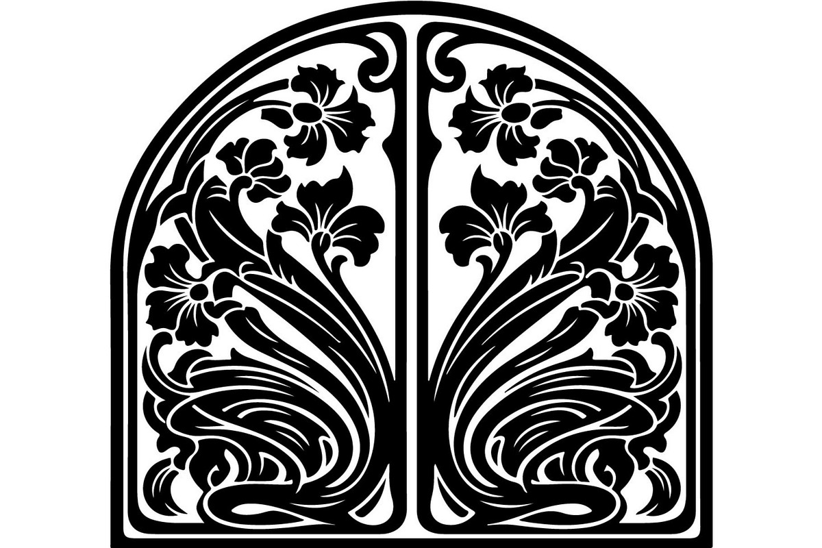 Ornamental Floral Arch Engraving, a Decorative Illustration by Designer_Momina (Photo 16 of 21)