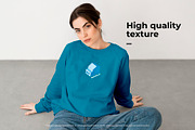 Woman Sweatshirt Mockup Bundle, a Hoody Mockup by Moixo studio (Thumbnail 5 of 10)