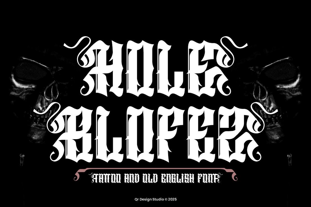 Hole Blofez - Old English Font, a Blackletter Font by QR Design Studio (Photo 1 of 9)