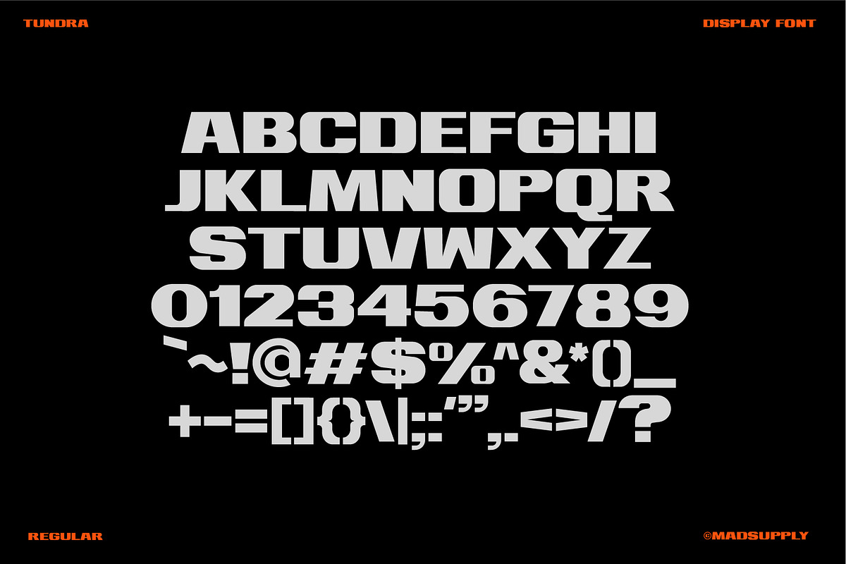 Tundra - Bold Display Font preview 3