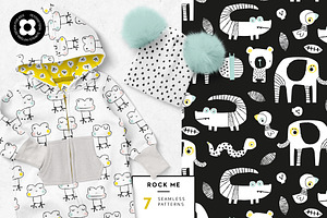 Black And White Kids Patterns Prints