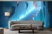 Futuristic Glowing Neon Ice Stairs, a Background Photo by Aura Canyon HQ (Thumbnail 6 of 9)