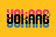 Yokang - Groovy Font, a Sans Serif Font by QR Design Studio (Thumbnail 4 of 6)