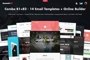 Combo B1+B2 - 14 Templates + Builder