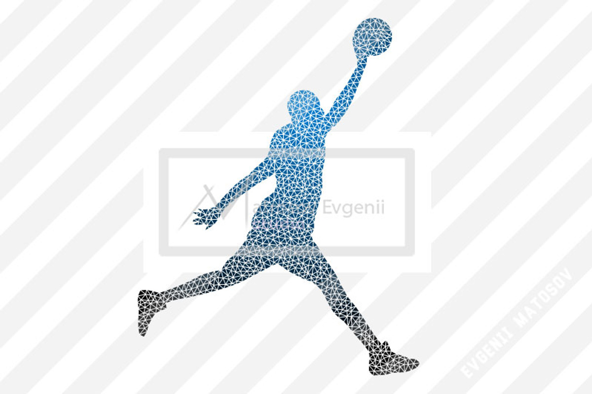 Silhouette of basketball players NBA, a Person Illustration by Matrosovv (Photo 4 of 9)