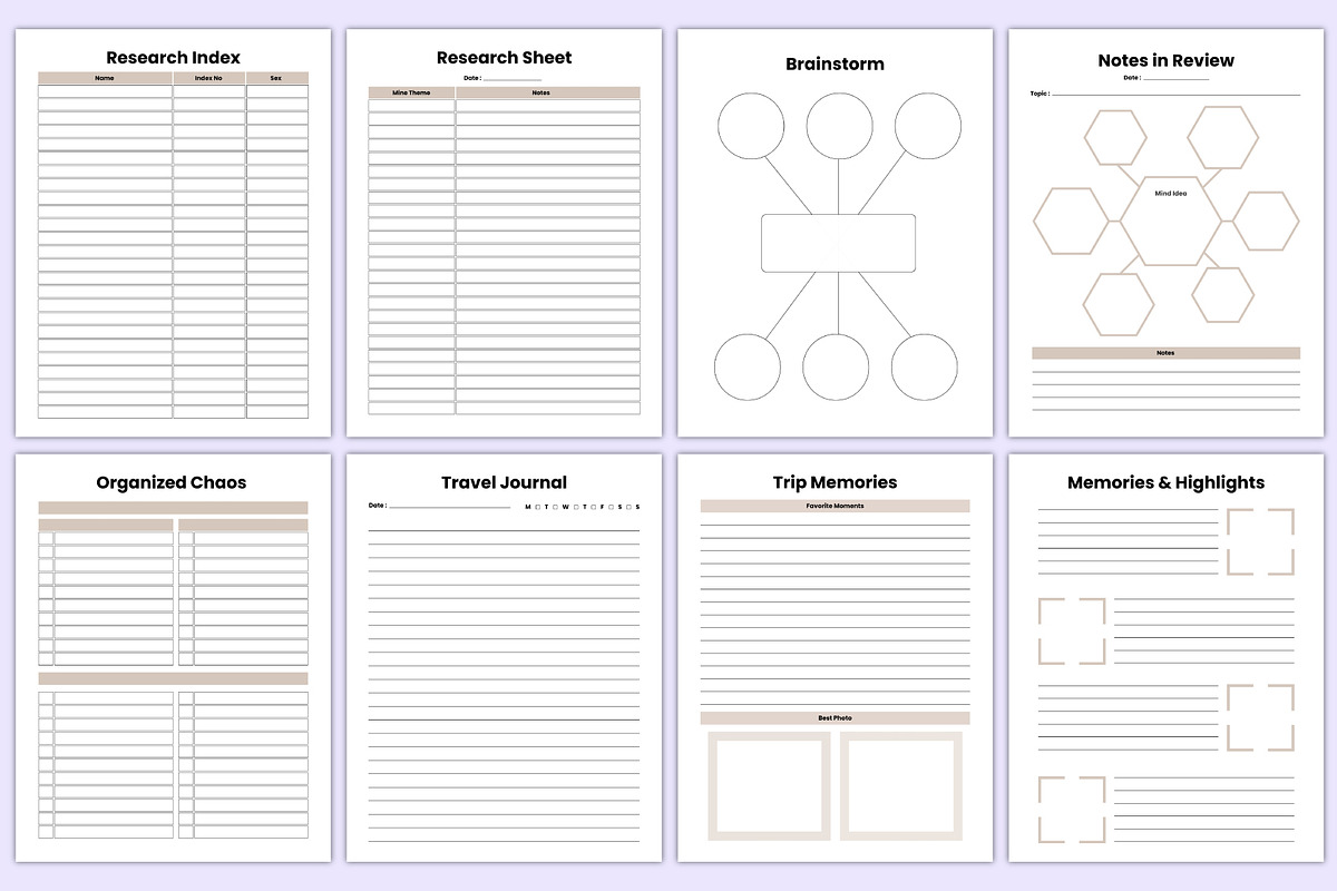 Travel Planner Bundle Canva Kdp, a Stationery Template by Mustafiz (Photo 5 of 5)