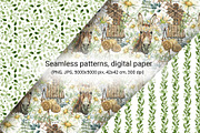 Donkey, farm animals, camomile, a Pattern Graphic by Artmanata (Thumbnail 4 of 10)