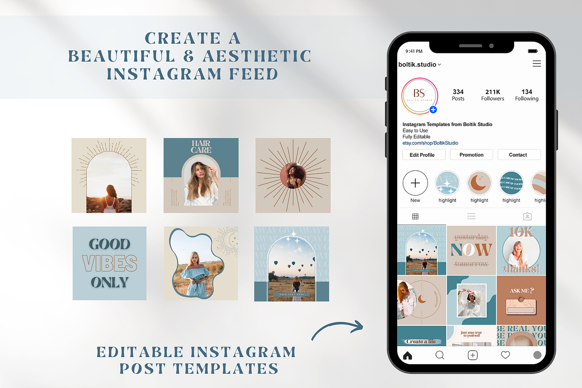 Instagram Branding Bundle Templates, a Social Media Template by Boltik Studio (Photo 13 of 24)