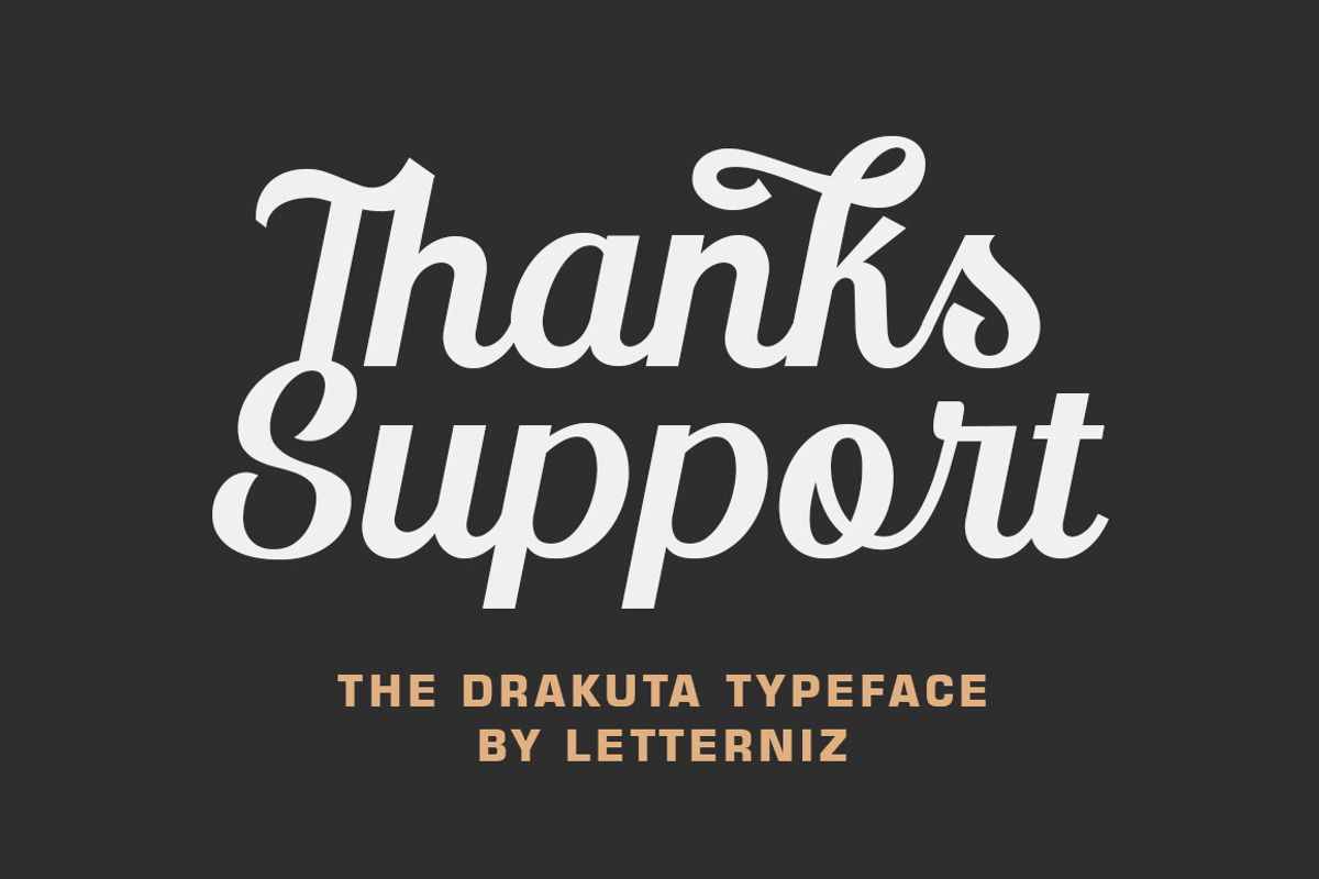 The Drakuta Vintage Script Font, a Script Font by nizarbagasm (Photo 8 of 8)