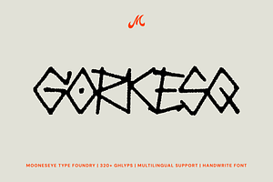 Gorkesq - Handwritten Display Font