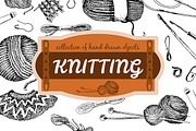 Knitting tools and accessories, an Object Illustration by Alena Kaz (Thumbnail 1 of 2)