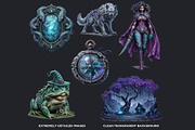 Witch hunters clipart Set, a Person Illustration by ThatsDesignArt (Thumbnail 3 of 10)