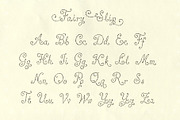 Fairy Slip: Tiny Dotted Display Font, a Script Font by Mneme (Thumbnail 5 of 7)