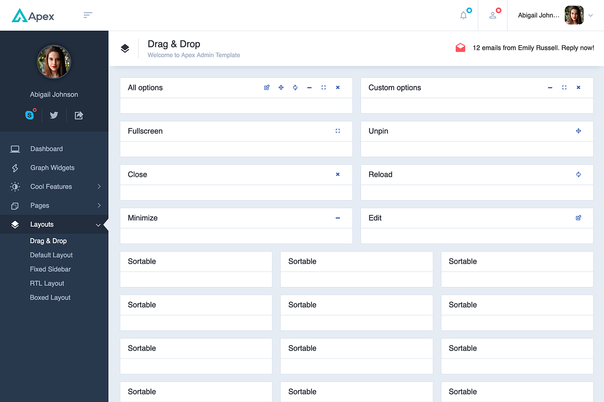Apex - Bootstrap 4 Admin Dashboard, a Bootstrap Template by Creative Themes (Photo 7 of 7)