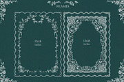 Ivory Lace Vintage Wedding Frames, a Decorative Illustration by Ekaproeka (Thumbnail 4 of 9)