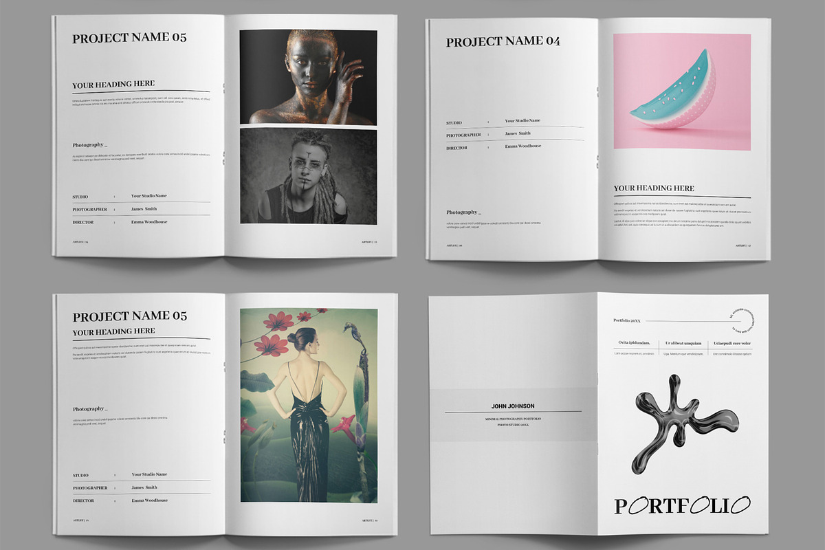 Modern Portfolio Layout, a Magazine Template by ContestDesign (Photo 4 of 4)