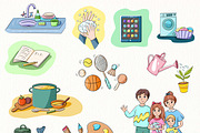 Printable Kids Chore Clip Art PNG, an Education Illustration by svetodesign (Thumbnail 5 of 7)