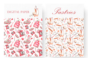 Pastries watercolor set. Baking., a Food Illustration by SabinaWatercolorArt (Thumbnail 5 of 13)