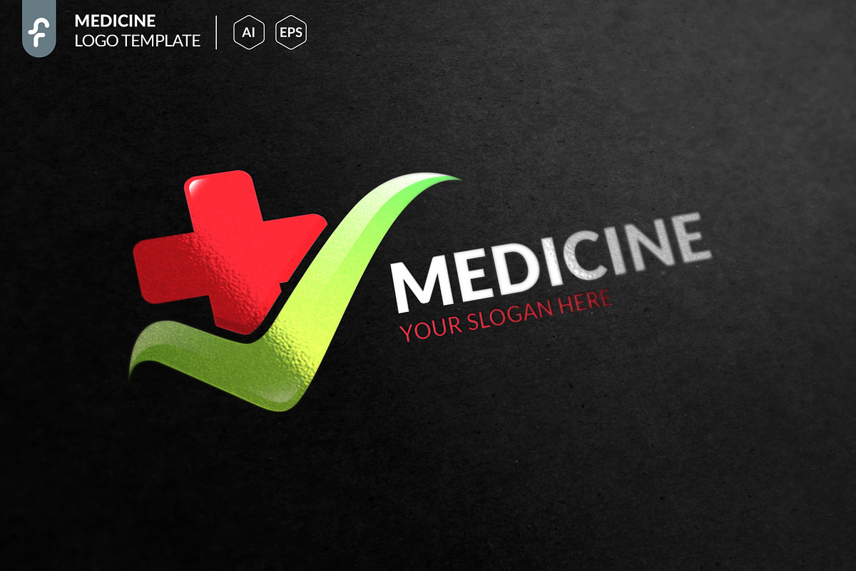 Medicine Logo, a Branding & Logo Template by ft.studio