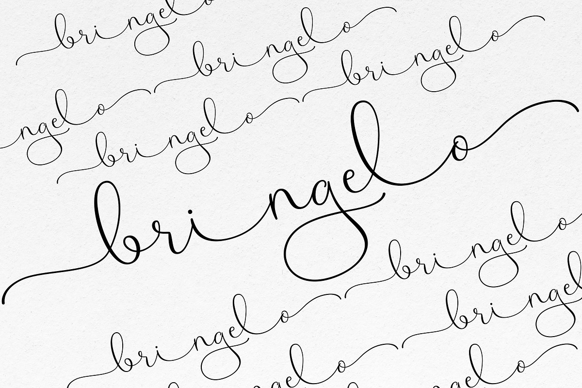 Bringelo Handwritten Wedding Font, a Script Font by moriztype (Photo 7 of 15)