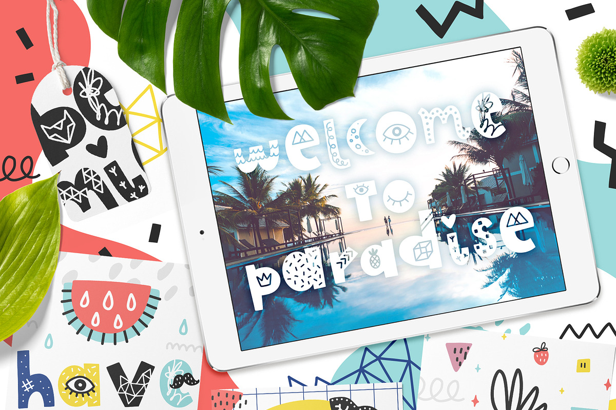Only Joy typeface - Summer font preview 2