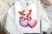 Easter Eggshell Animals Sublimation, an Illustration by DreamCafeArt (Thumbnail 4 of 5)
