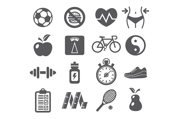 Health And Fitness Icons