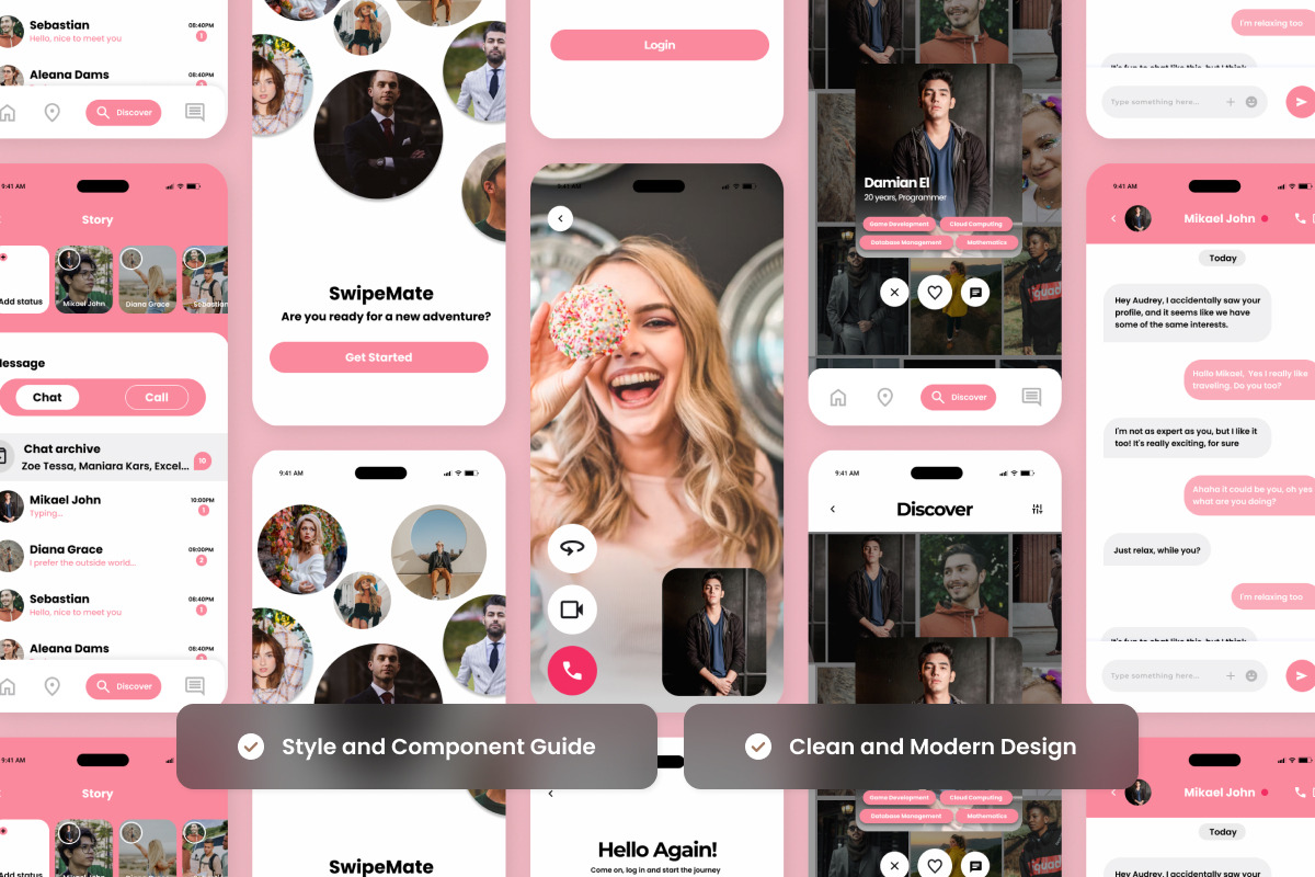 SwipeMate - Dating & Social App UI, an App Template by twinstd (Photo 3 of 5)