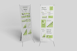 Rool Up Banner Mockup