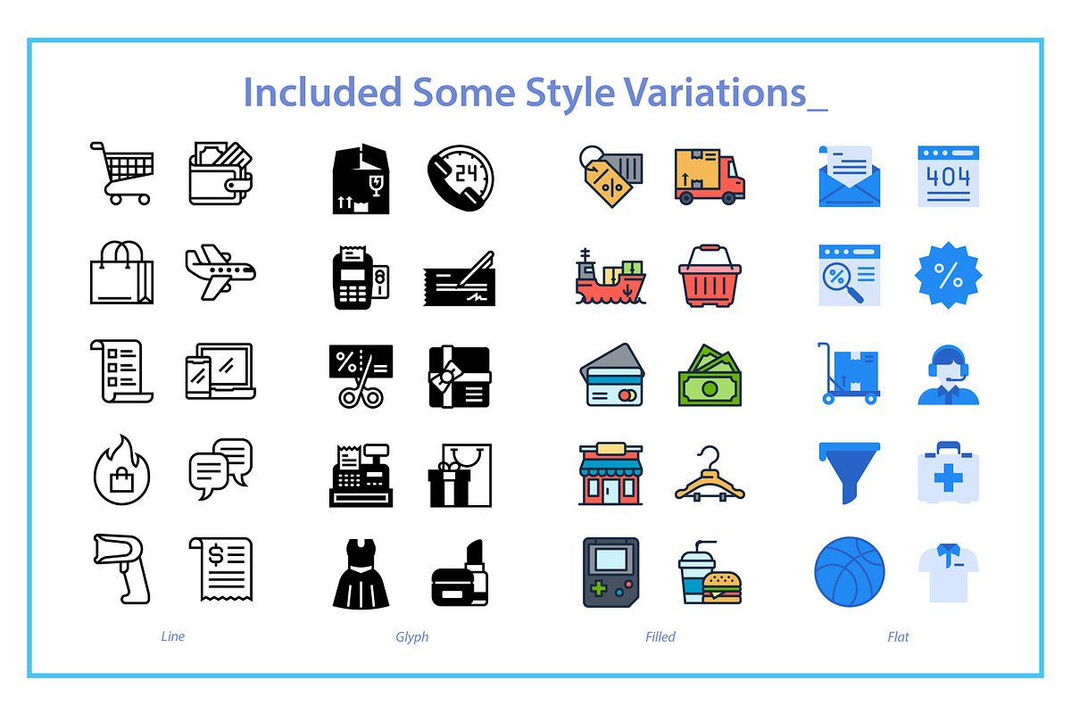 Shopping / E-commerce Icons Set, an Icon by kerismaker (Photo 5 of 5)