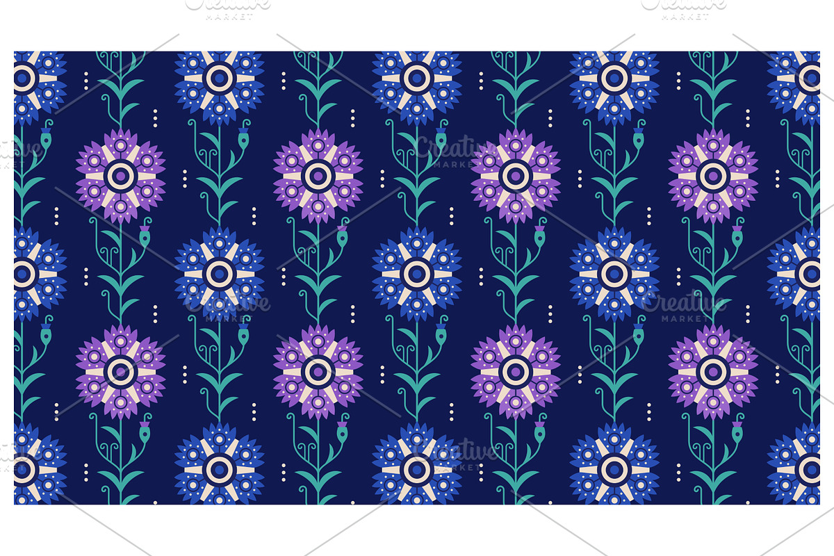 Floral Ornament Repeat, a Pattern Graphic by Creative Backgrounds