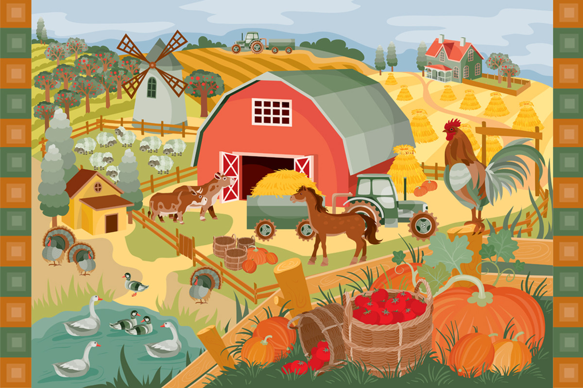 Clip art - Farm, a Decorative Illustration by Kopirin (Photo 6 of 6)