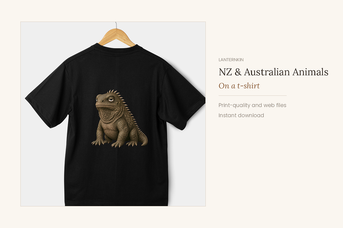 NZ & Australian Animals, Set 20, an Animal Illustration by LanternkinStudio (Photo 4 of 12)