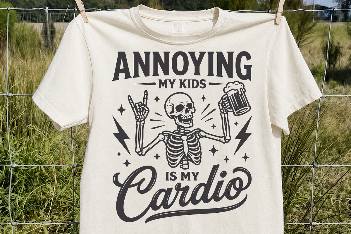 Annoying My Kids Is My Cardio SVG, a Seasonal Illustration by Rose Art (Photo 1 of 8)