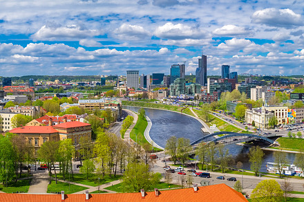 Cityscape of Vilnius, Lithuania., an Architecture Photo by chamillewhite