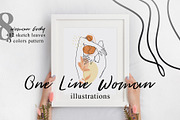Abstract Female One Line Art, a Decorative Illustration by WalnutBird (Thumbnail 3 of 5)
