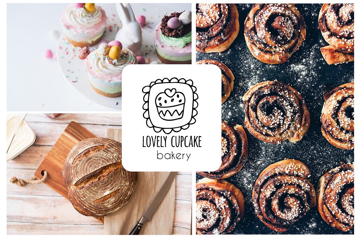 25 premade logo designs, a Branding & Logo Template by Cozy pattern shop (Photo 4 of 7)