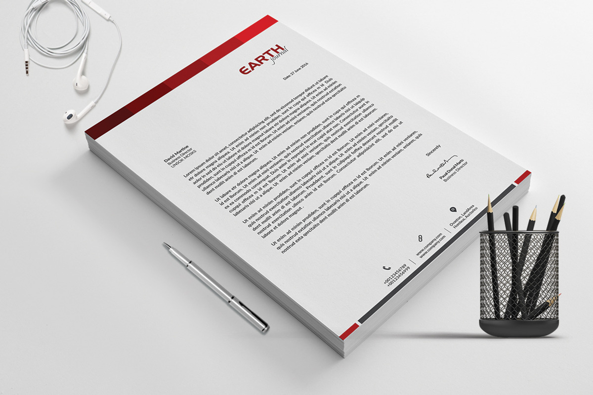 Letterhead, a Stationery Template by ThemeDevisers (Photo 2 of 5)