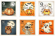 Halloween Postage Stamp Clipart, an Illustration by OK Design (Thumbnail 5 of 5)