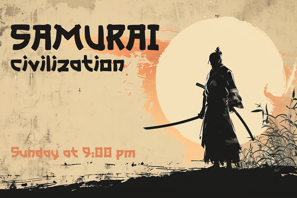 Yoshi - Bold Samurai Style Japanese, a Script Font by OWPictures (Photo 9 of 10)