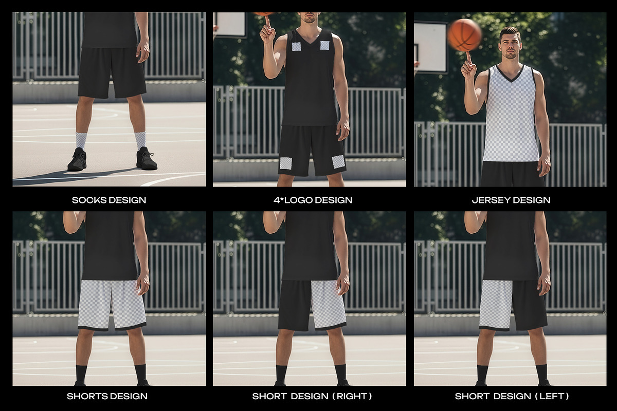 5 Basketball Uniform Mockups, a Shirt Mockup by Grow Design Craft Studio (Photo 5 of 7)