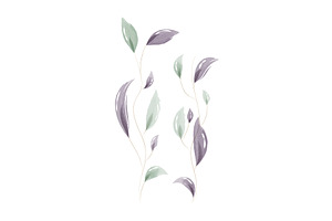 Delicate green and purple watercolor, a Texture Illustration by okskukuruza