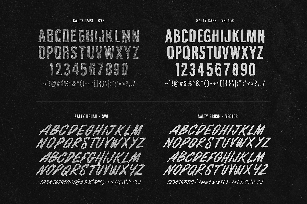 Salty Brush - SVG Font Duo, a Script Font by Visual Blends (Photo 3 of 8)