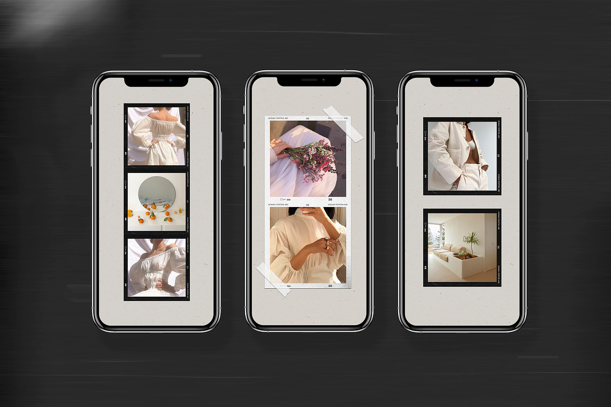 200 Film Frames & Instant Templates, a Social Media Template by Feel This (Photo 5 of 32)