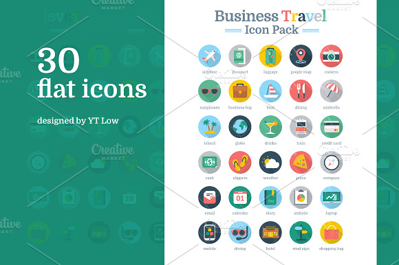 Business Travel Icon Pack