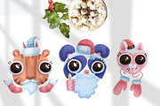 Christmas animal character creator, an Animal Illustration by Lana Sham (Thumbnail 6 of 19)